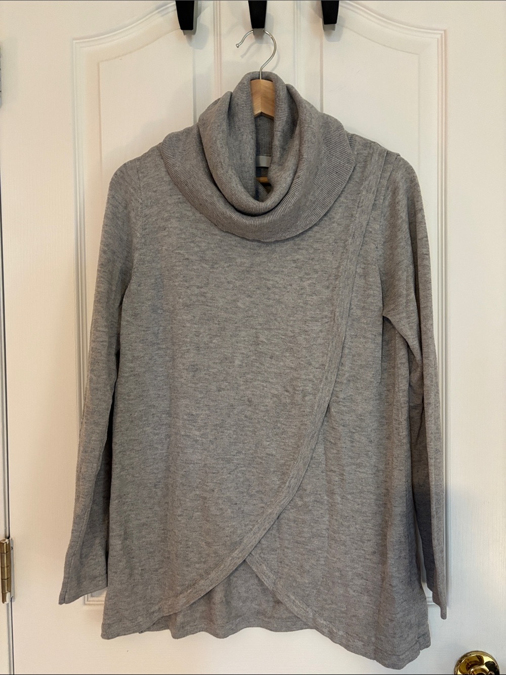 Ripe Maternity Gray Cowl Neck Women's Sweater